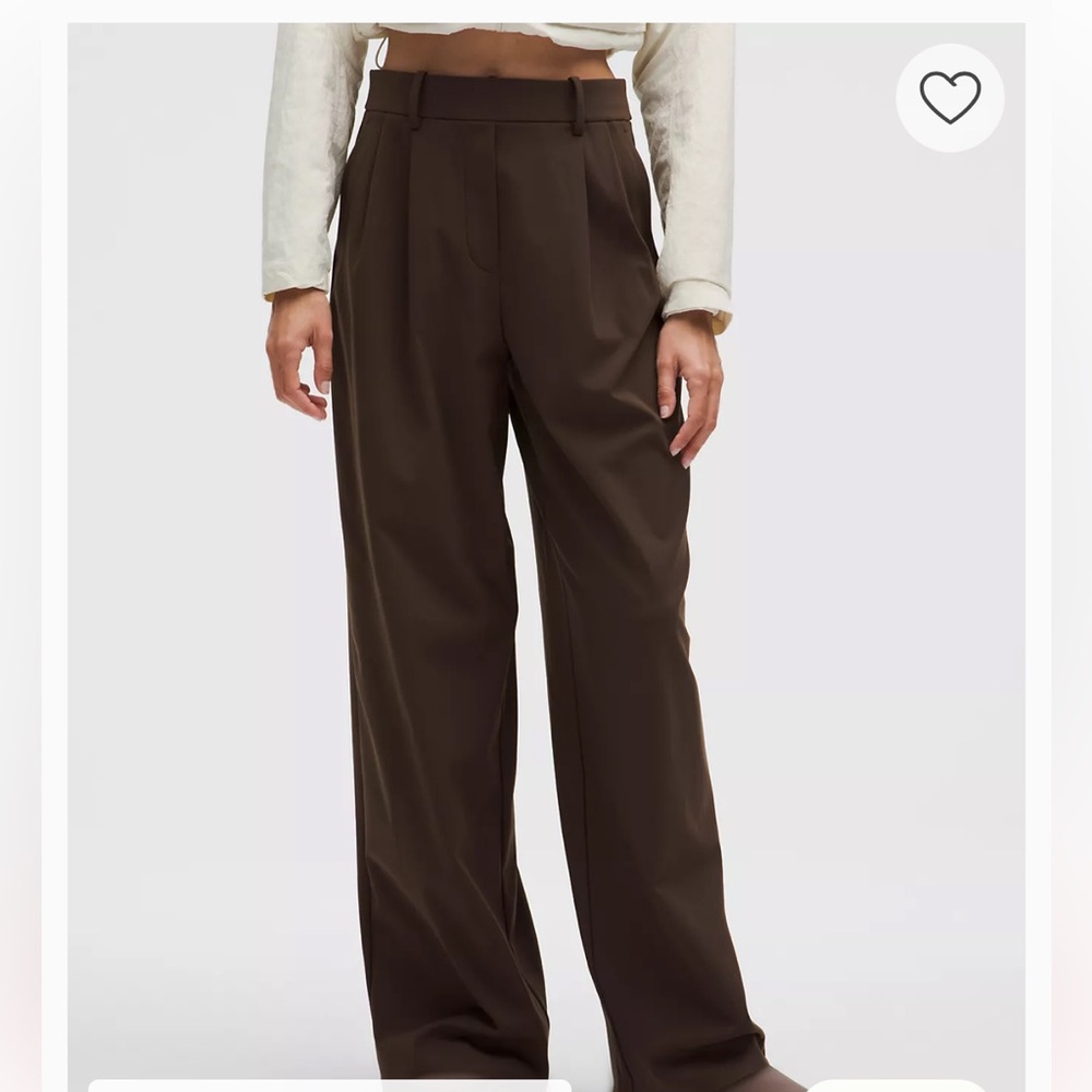 Lululemon Daydrift High-Rise Wide-Leg Trouser size XXS walnut crunch Athleisure - Picture 2 of 16
